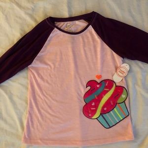 Brand new cupcake kids pajama top size xl